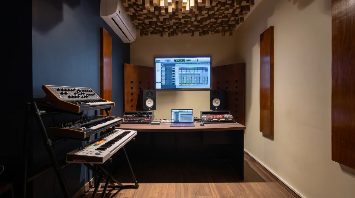 Cuarto de grabación de La Patrona Studio